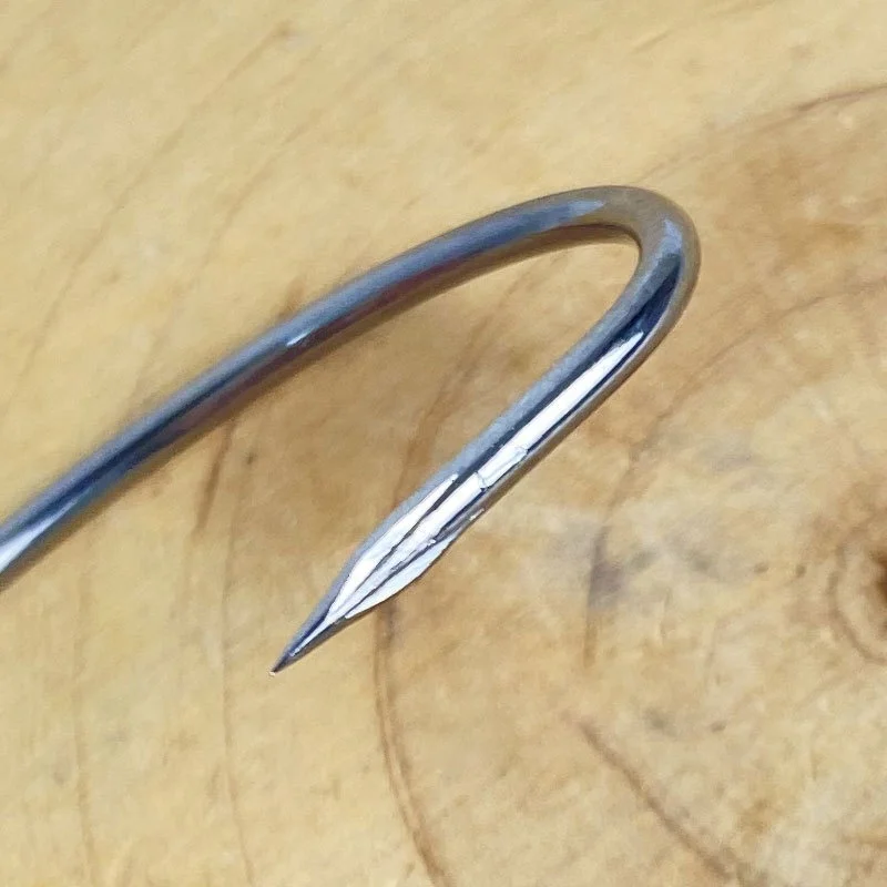 50 قطعة/الحقيبة مصنع 4X جودة عالية الصانع عالية الكربون الصلب كرنك دودة الصيد السنانير أوفست دودة هوك #6