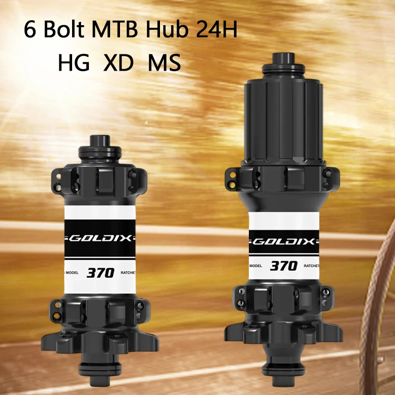 

NEW M370 Bicycle Hub 24 Holes Sealed Bearing 6-bolt Disc Brake Straight Pull 24 Holes Ratchet 36T BOOST MTB Hub for HG XD MS