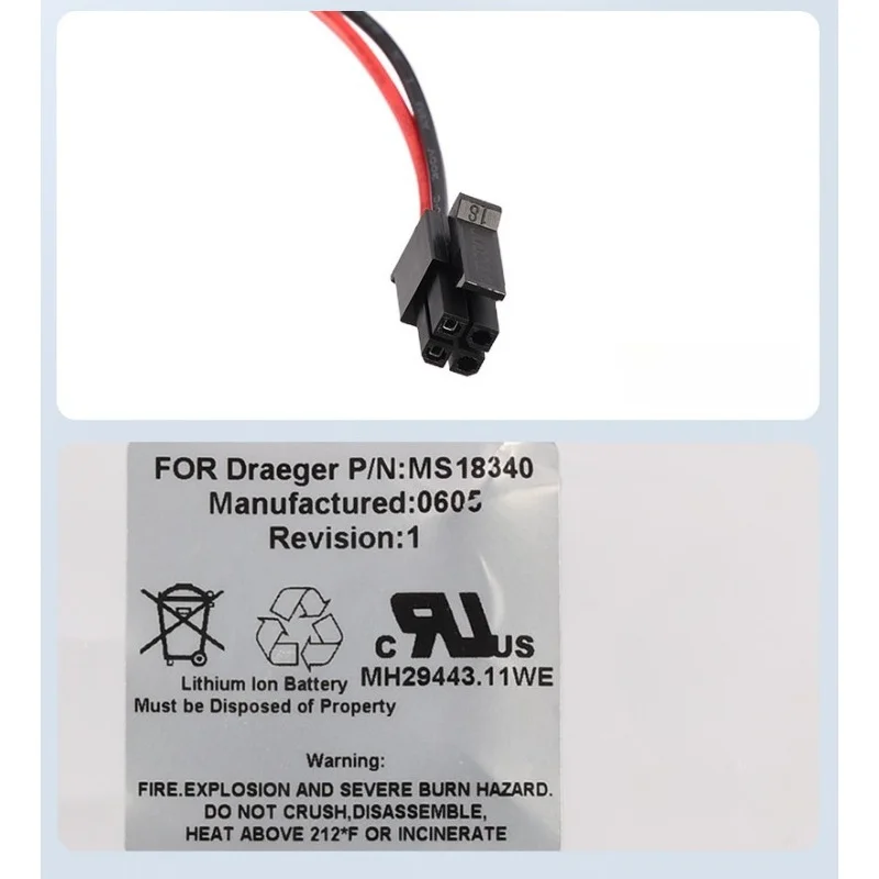 For Draeger Medical Inc MS18340 MS14490 MS14234,GAMMA,INFINITY DELTA Brand New AS36059 14.8V 5200mAh Replacement Battery