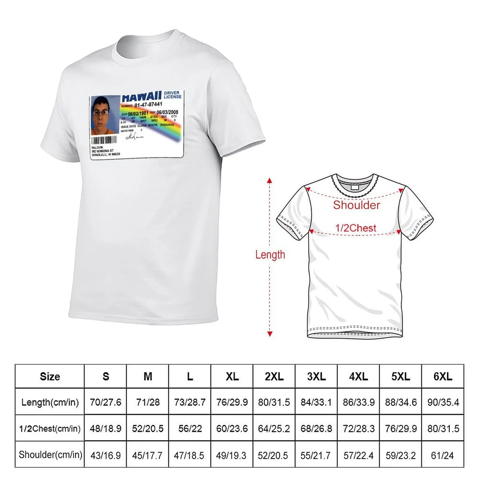 Mclovin Fake ID - Funny Meme T-Shirt graphic shirts fashion shirts designer t shirt men