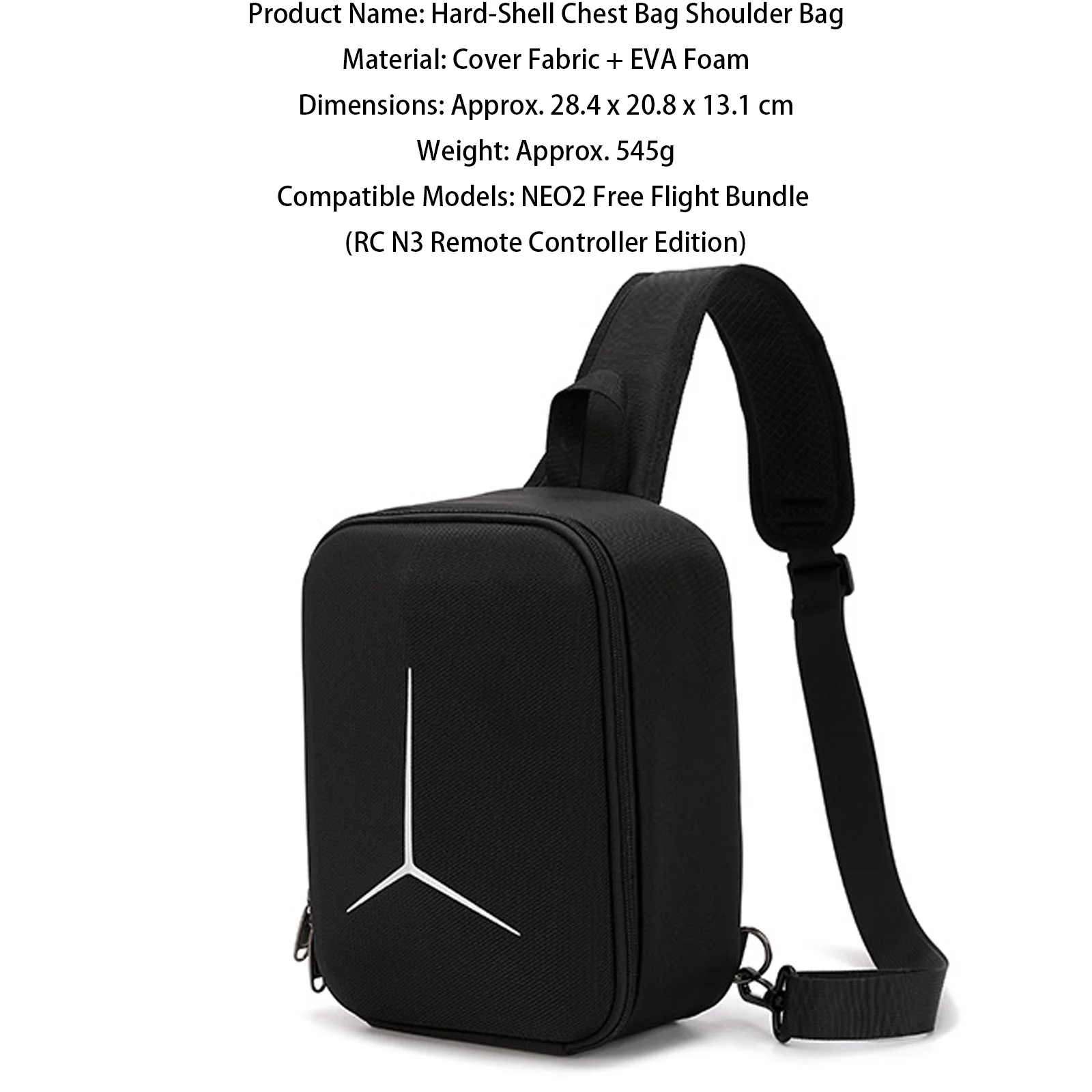 ZuruKin Rcxb041 Dji Neo 2 Fly More Combo Hard Shell Chest Bag Portable Shoulder Storage Backpack For Rcn3 Remote