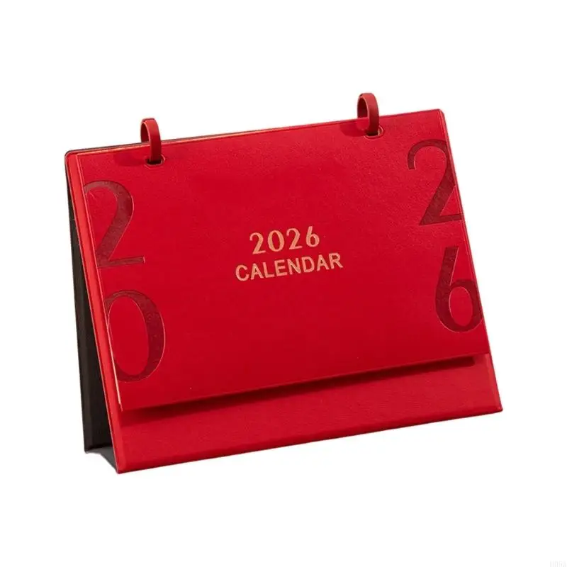

Office Desktop Calendar 2026 Monthly Calendar Planner with Leather Cover 12 Month from Jan to Dec For Daily Planning