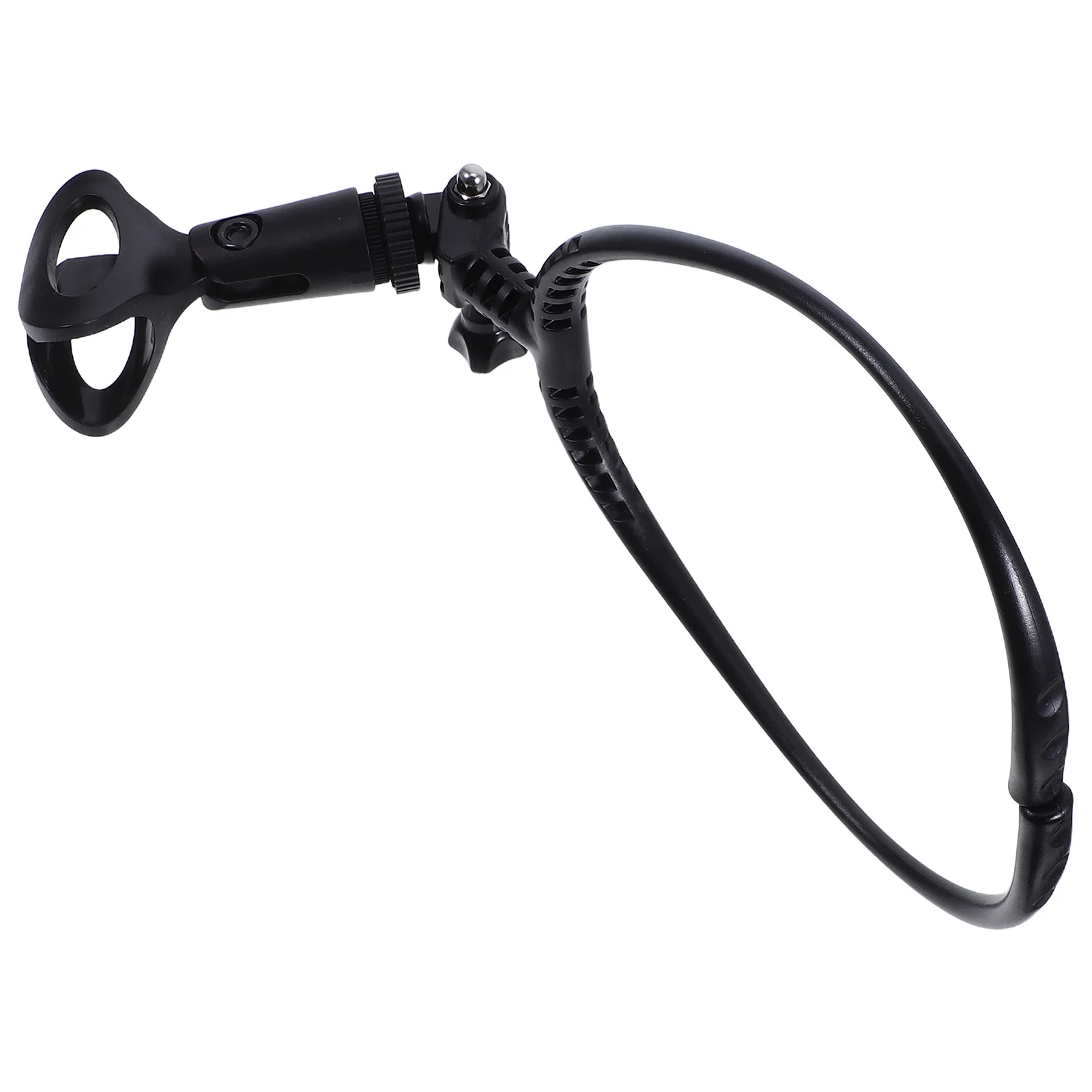 

Neck Microphone Holder Adjustable Lightweight Handsfree Mic Clip For Singing Guitar Playing Outdoor Live Streaming Magician