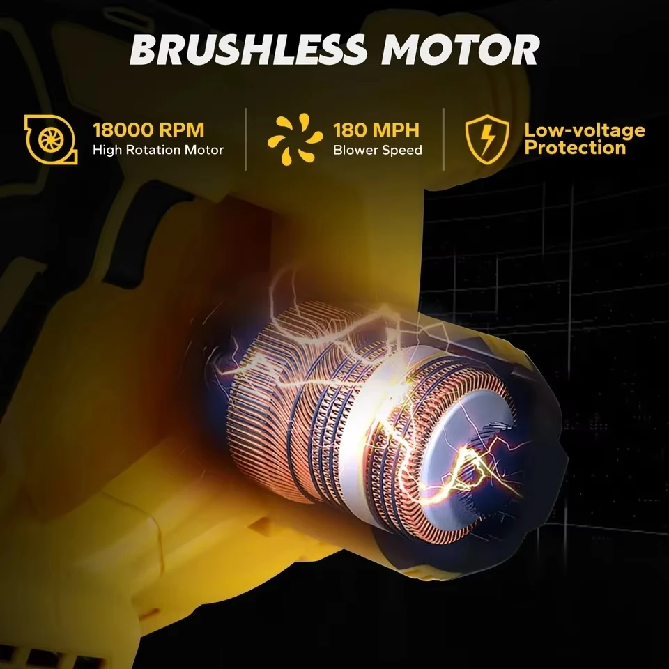 DeWalt Cordless Electric Hair Dryer Brushless Dust Vacuum Cleaner Portable Multifunctional Household Car Removable Air Blower