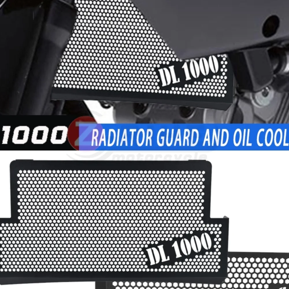 

Motorcycle FOR SUZUKI V-STROM DL1000 VSTROM 1000 Aluminum 2004 2005 2006 2007 Fuel Tank Cooler Radiator Guard Cover Protection