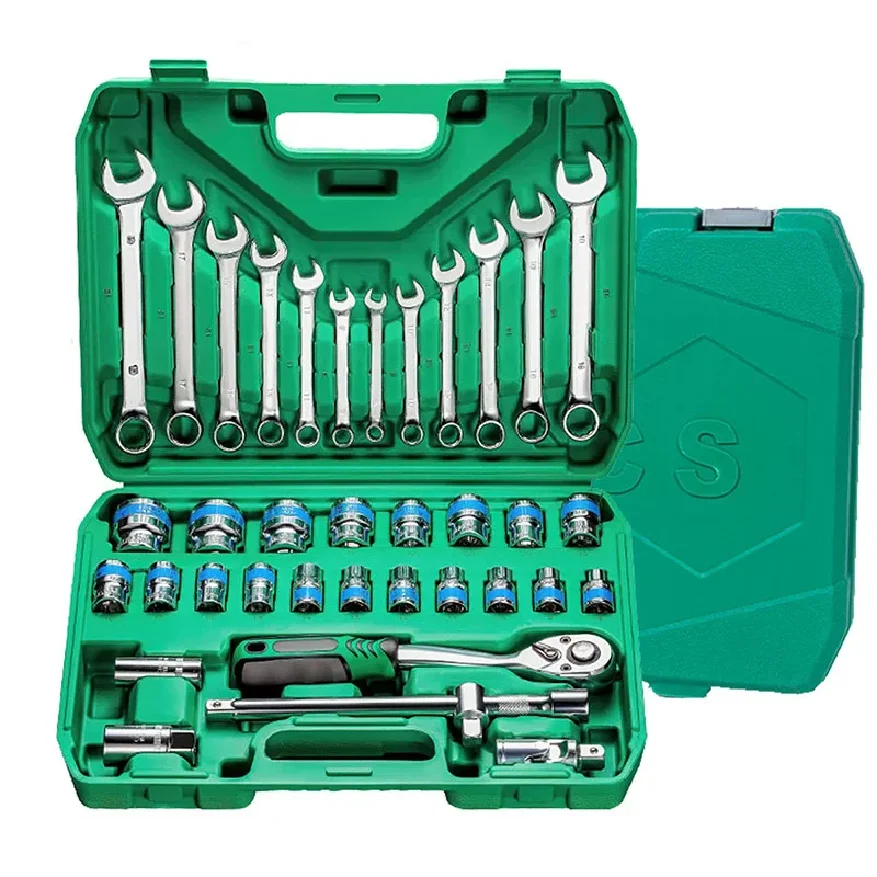 

37 Pcs with 72 teeth Socket Wrench Ratchet Set Mechanical Tool Set Drill Bit Socket Suitable for Automotive Repair and Home Use