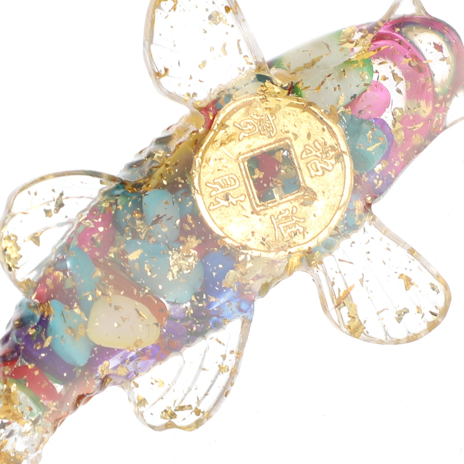 

2 шт., маленькая статуя с кристаллами, декор для рабочего стола, хрустальное украшение в виде рыбы, смоляная рыба, домашний офис, украшение для рукоделия