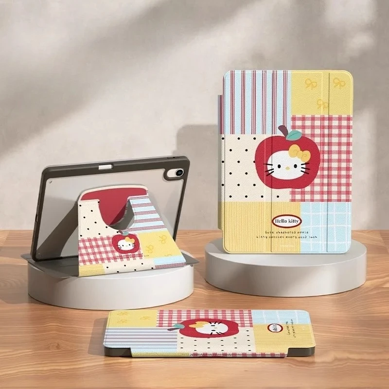

Hello Kitty For iPad Case Funda ipad 8/9/10 10.2in A16 11in Protective case Air 4 5 10.9in M2 M3 Pro4 5 6 12.9in M4 Tablet Cover