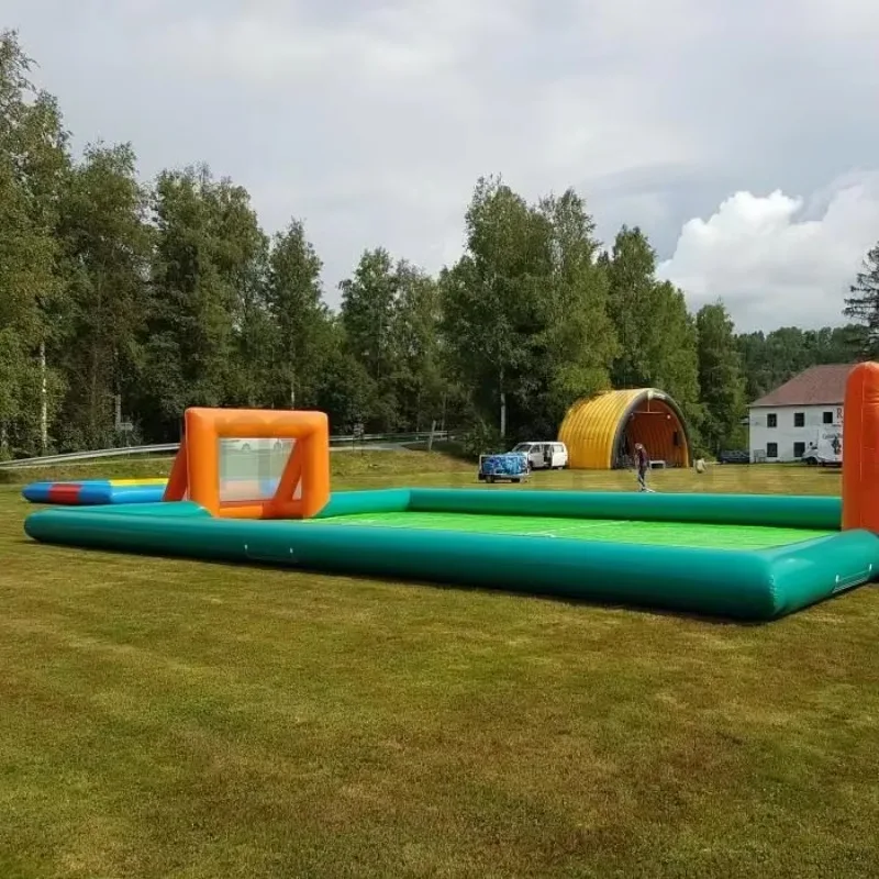 Kids Inflatable Soccer Field Sports Games Inflatable Football Pitch & Soccer Arena  Soccer