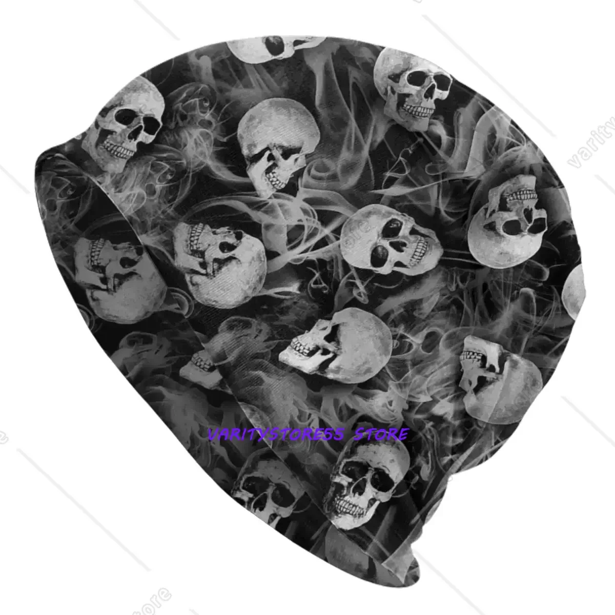Horror Gothic Skeleton Death Skull Skullies Beanies Caps For Men Women Unisex Street Winter Warm Knitted Hat Adult Bonnet Hats