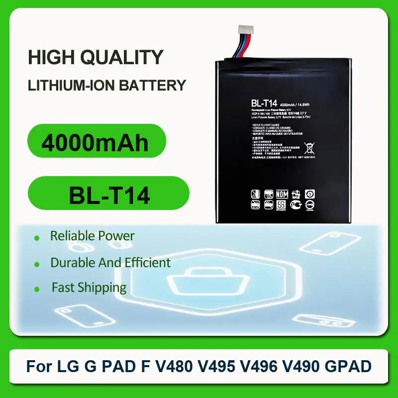 Battery For LG G Pad X 8.0 V521 8.3 VK810 VK815 3 V520 5 10.1 LM-T600L T600L 10.1