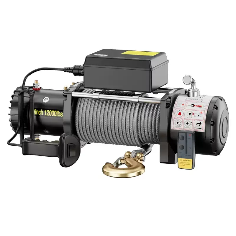 12V 24V Vehicle‑Mounted Electric Winch Off‑Road Towing Recovery Hoist For Self‑Rescue Emergency Lifting Automotive Tool