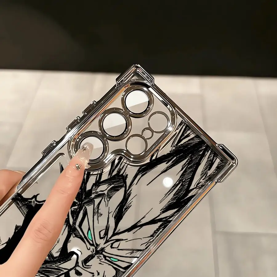 Coque souple pour Samsung Galaxy S21 Plus S22 Ultra S23 S20 FE S24 S25 Edge Dragon Ball Goku végéta