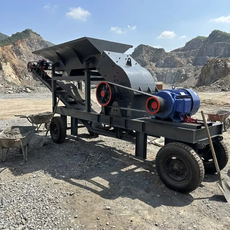 Customized Mobile Gravel Stone Crusher Machine with Magnetite Separator for Mineral Processing and Aggregate Production Plant