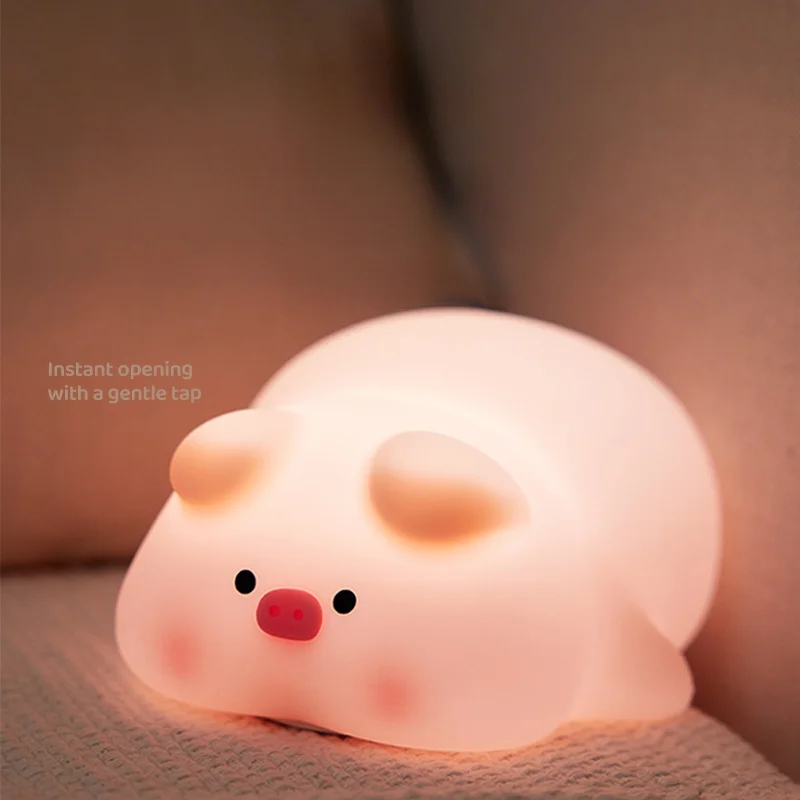 

one Patting Night Light Ambient Light Butt Pig Farting Pig Children S Bedside Companion Sleep Light Decorative Ornament