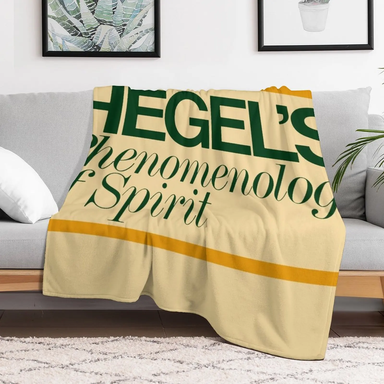 Hegels Phenomenology of Spirit - Book Cover, Aesthetic, Philosophy, Dialectics Throw Blanket Soft Beds Bed linens Blankets