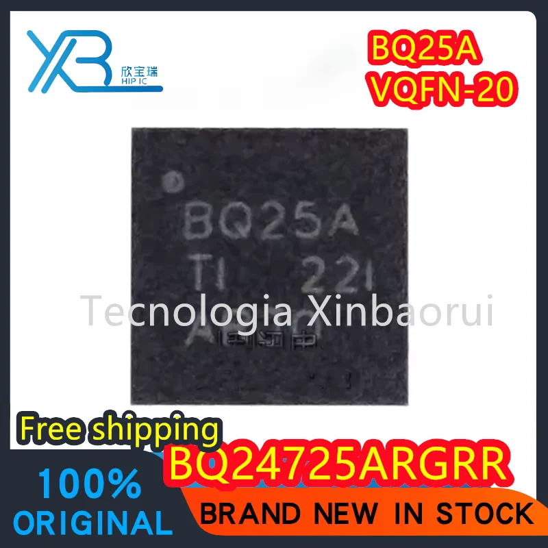 

(5/50pieces) BQ24725ARGRR BQ24725 parts mark BQ25A VQFN-20 battery power management chip ic 100% original Free shipping