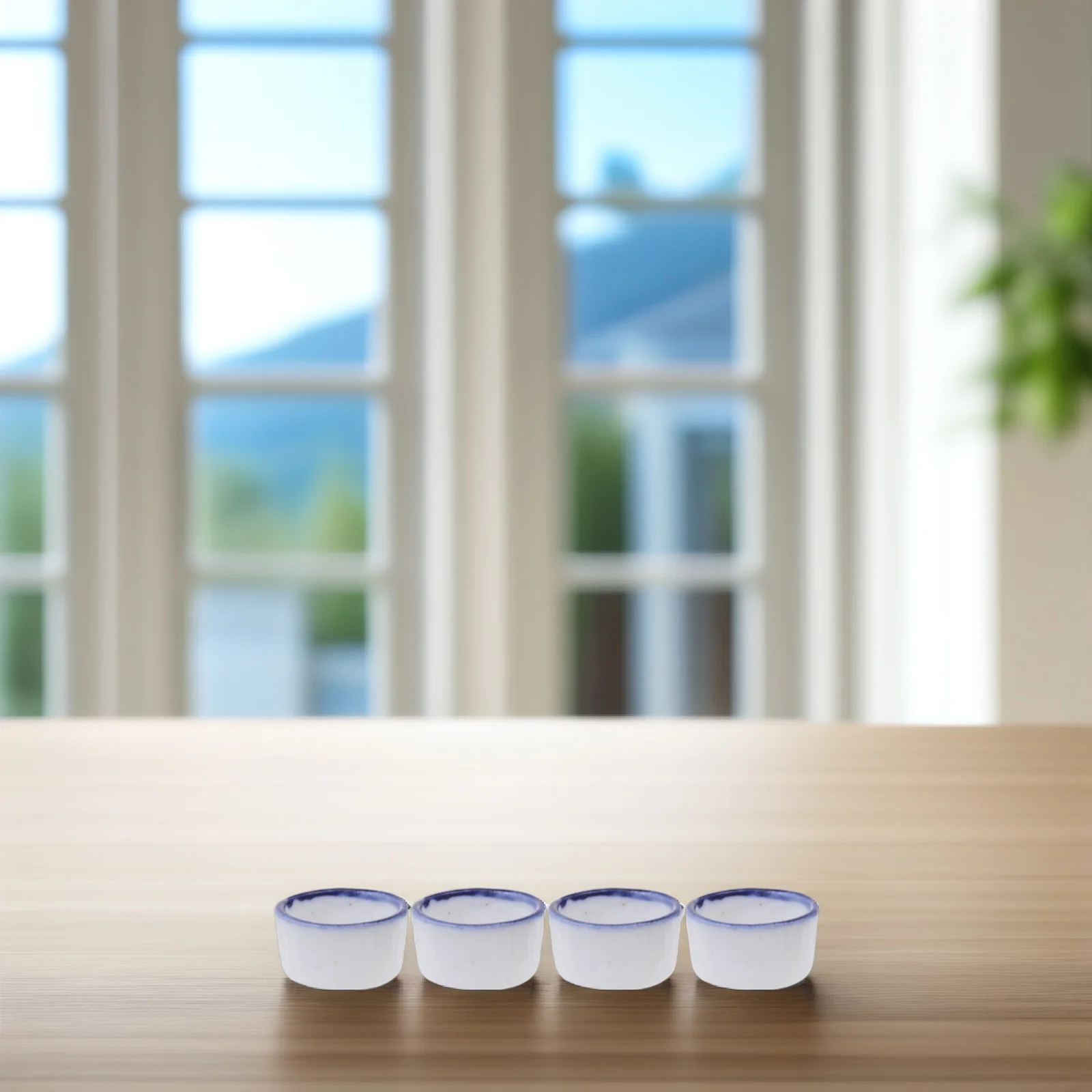 

24Pcs Reptile Ceramic Water Bowls Compact Feeder Basin for Terrariums Spiders Easy Carry Feeding Solution