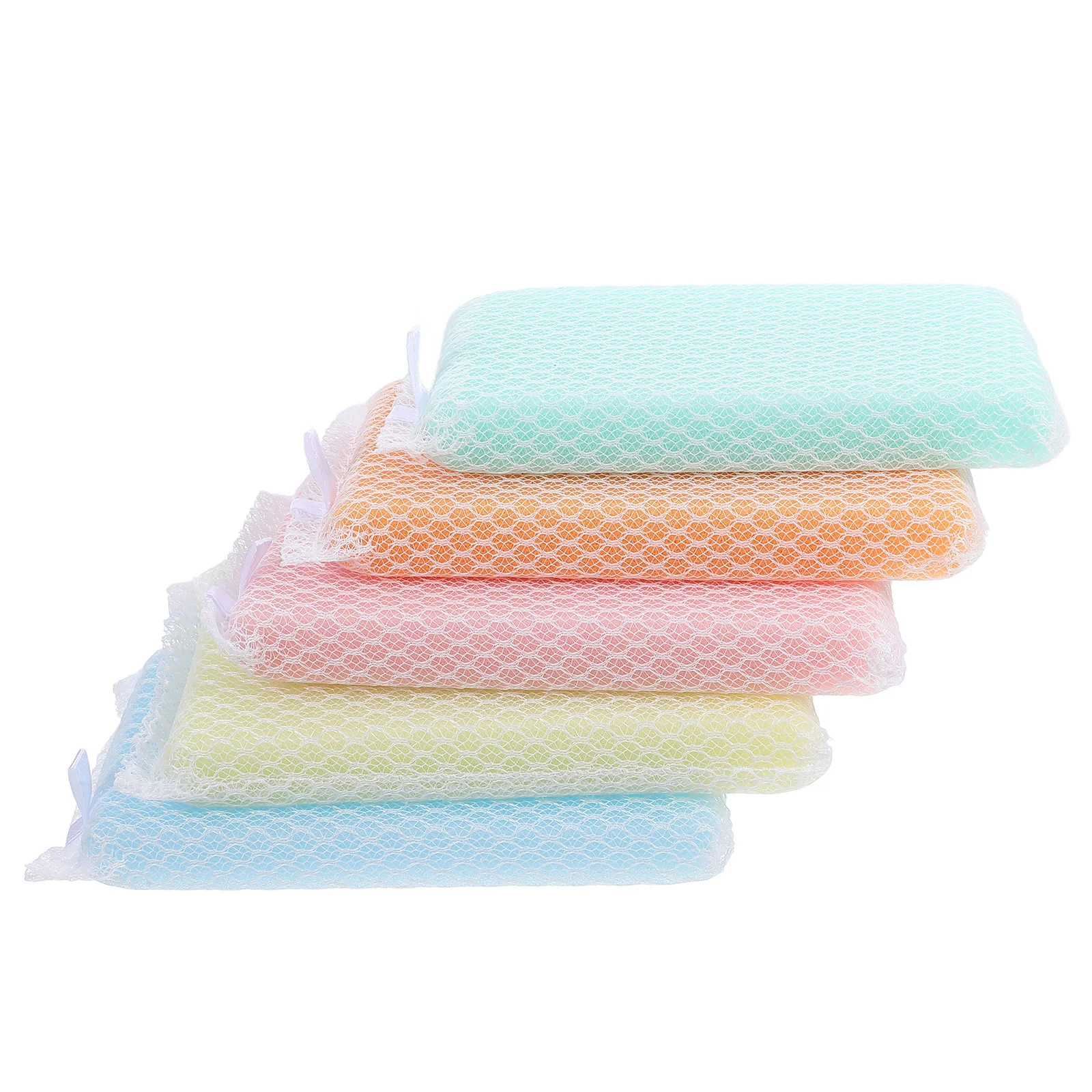 

5pcs Net Cleaning Sponge Simple Practical Kitchen Cleaning Sponge for Dish Cup Bowl (Random Color)