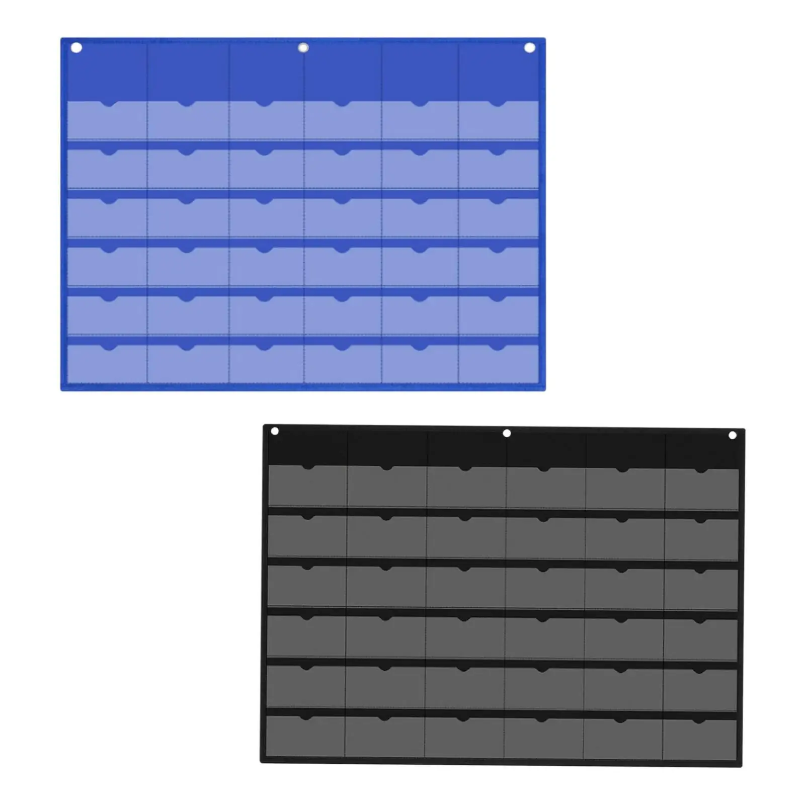 กระเป๋าจัดระเบียบอเนกประสงค์ ที่ใส่เครื่องคิดเลข ผ้าอ็อกซ์ฟอร์ด ช่องใส่การ์ด 36 ช่อง สำหรับจัดเก็บของใช้ในบ้าน หอพัก ตู้เสื้อผ้า ผนัง ประตู