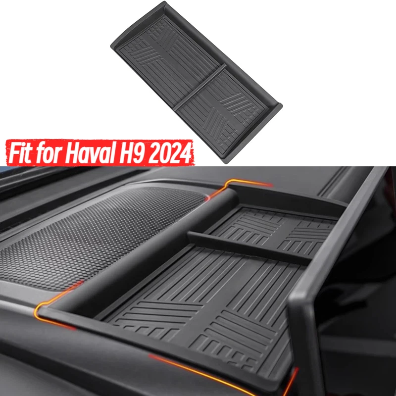 

Car Dashboard Screen Rear Storage Box Fit for Haval H9 2024 Modified Navigation Screen Rear Storage Box Car Interior Accessories