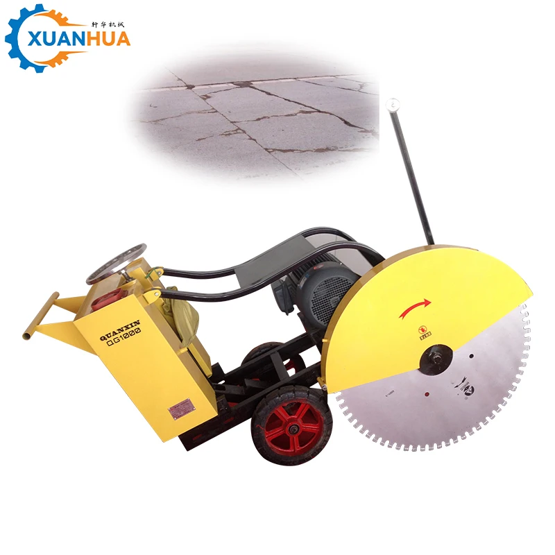 

electric walk behind automatic road floor concrete asphalt road cutting cutter saw machine with remote control