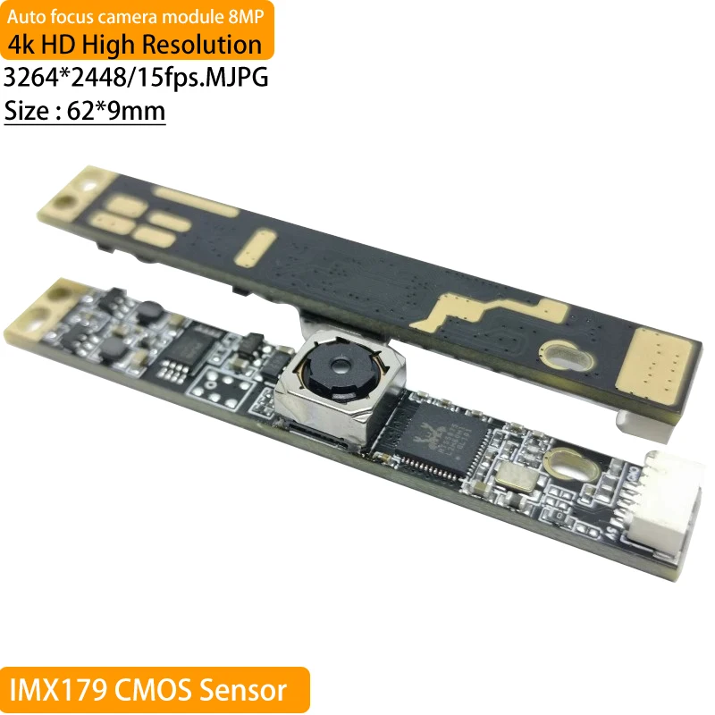 8Mp 4K IMX179 Czujnik USB Interfejs Kamera 76 stopni HD 3264 X 2448 Mjpeg Autofokus USB2.0 Mini moduł kamery internetowej dla Windows Android