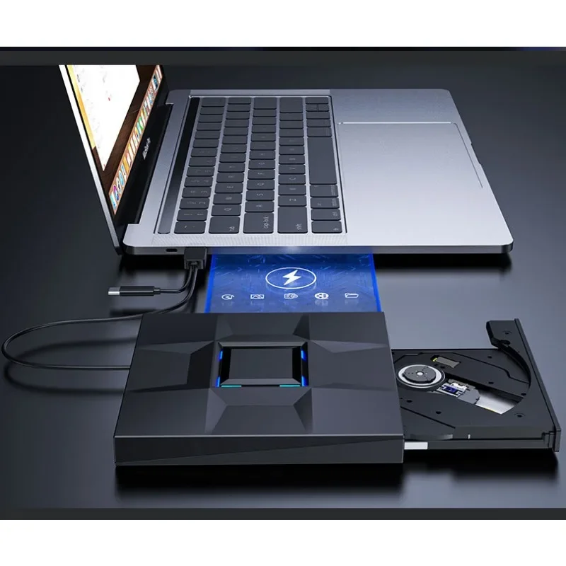 External  Burner Drive USB3.0 DVD Players 3D Slim Optical Drive  Writer Reader CD/DVD Burner for Windows/IOS