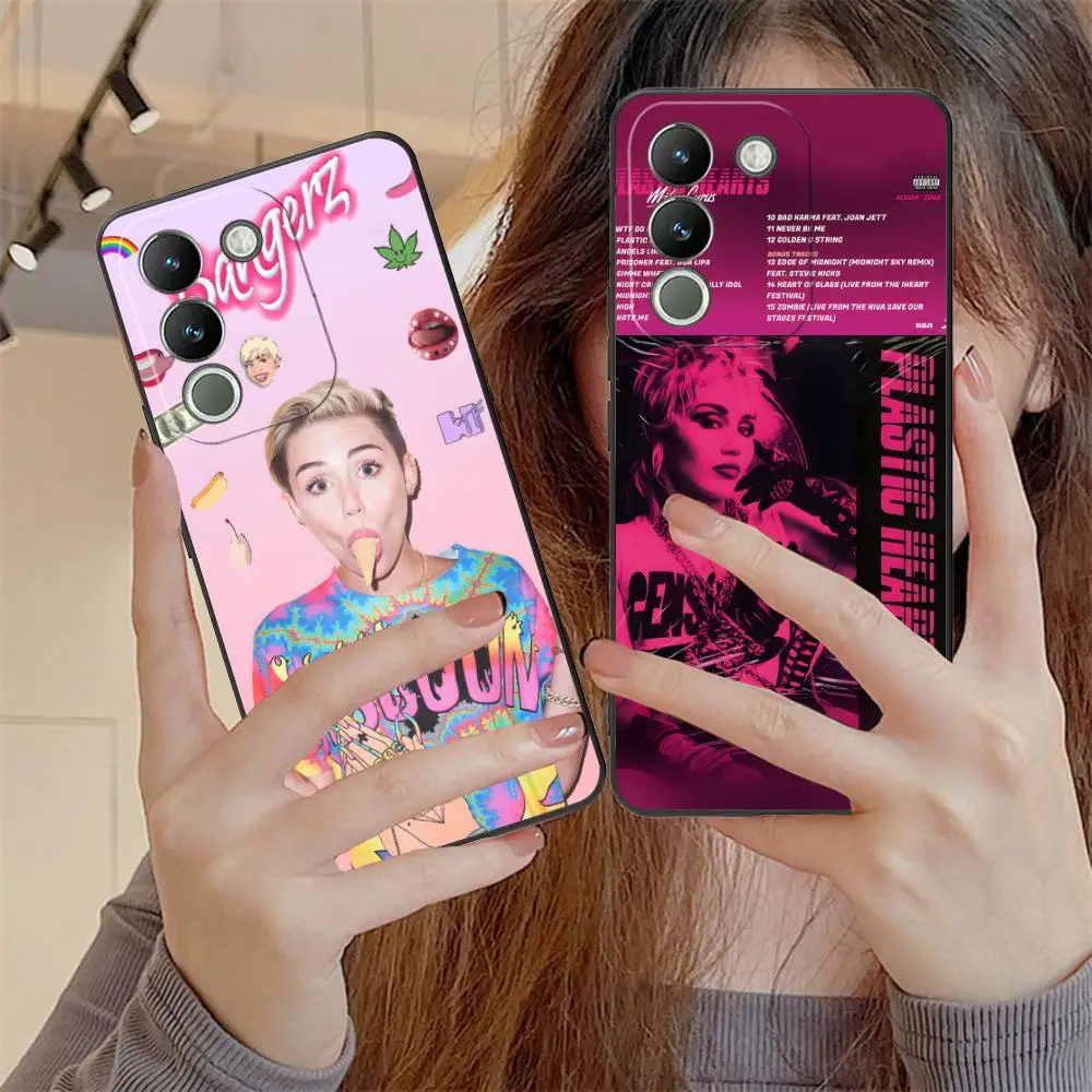 Miley Cyrus Mobile Phone Case for VIVO V60 V50 V40 V30 V29 V27 V25 V23 Pro Lite 5G Colorful Printing Cover Pretty Smartphone