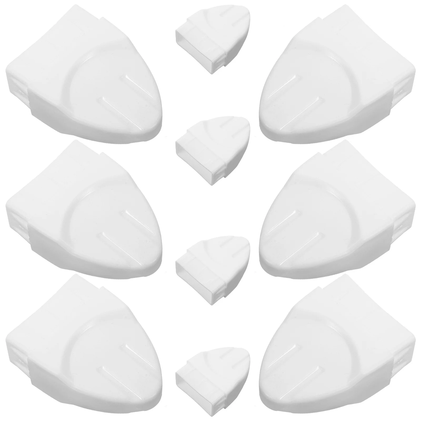 

10Pcs Railing Post Caps Plastic Decorative Fence Topper for Flower Bed Guardrail Protection Outdoor Post Covers