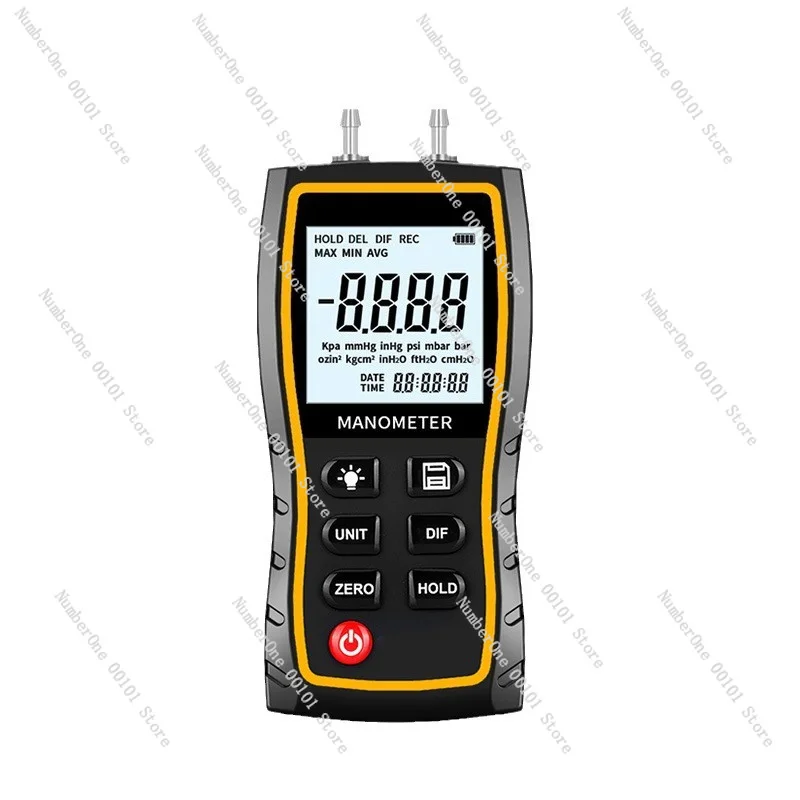 Digital Differential Pressure Gauge High Precision Pressure Tester For Positive Negative Differential Pressure