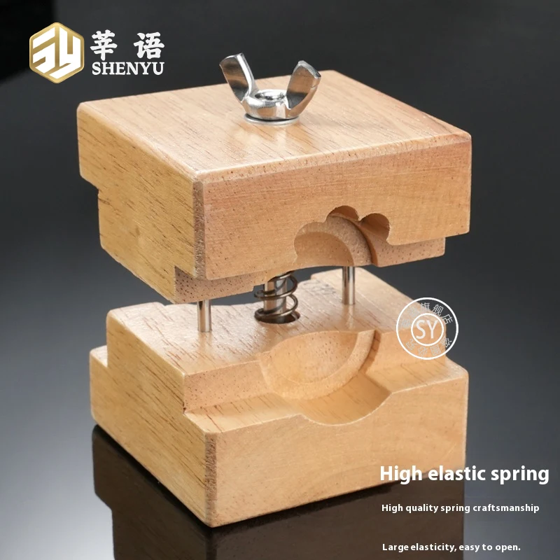 Регулируемая деревянная подставка для ремонта часов — профессиональный держатель циферблата и задней панели корпуса для прочной разборки