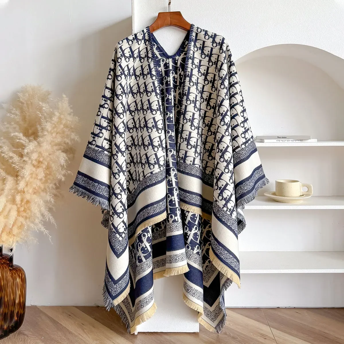 Luksusowa chustka imitująca kaszmir szal damski projekt ciepły pashmina koc szale damskie szale grube foulard bufanda 2025