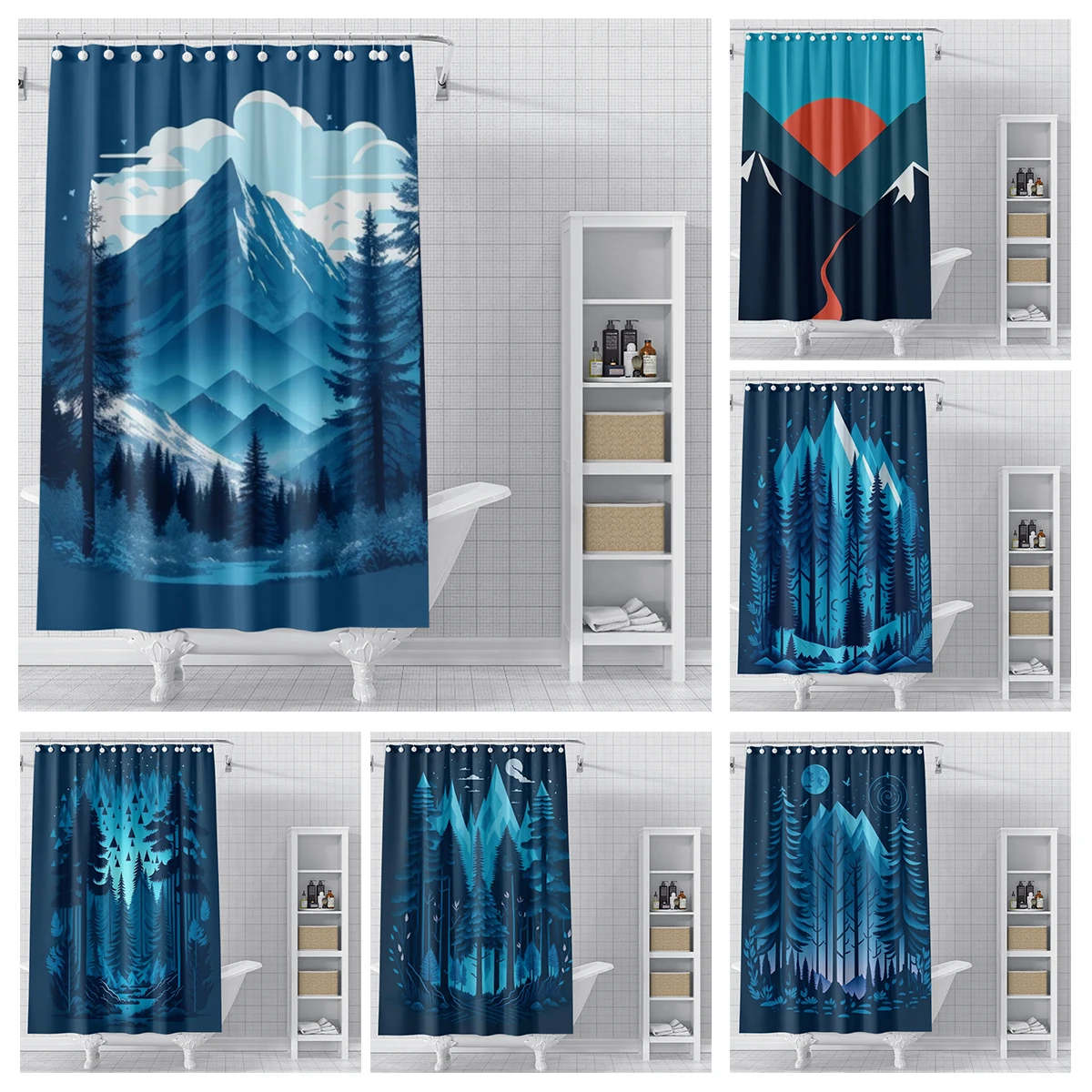 

Home shower curtains for bathroom waterproof fabric Modern Nordic style bathroom Curtains shower curtain 180x200 240x180 aaaa