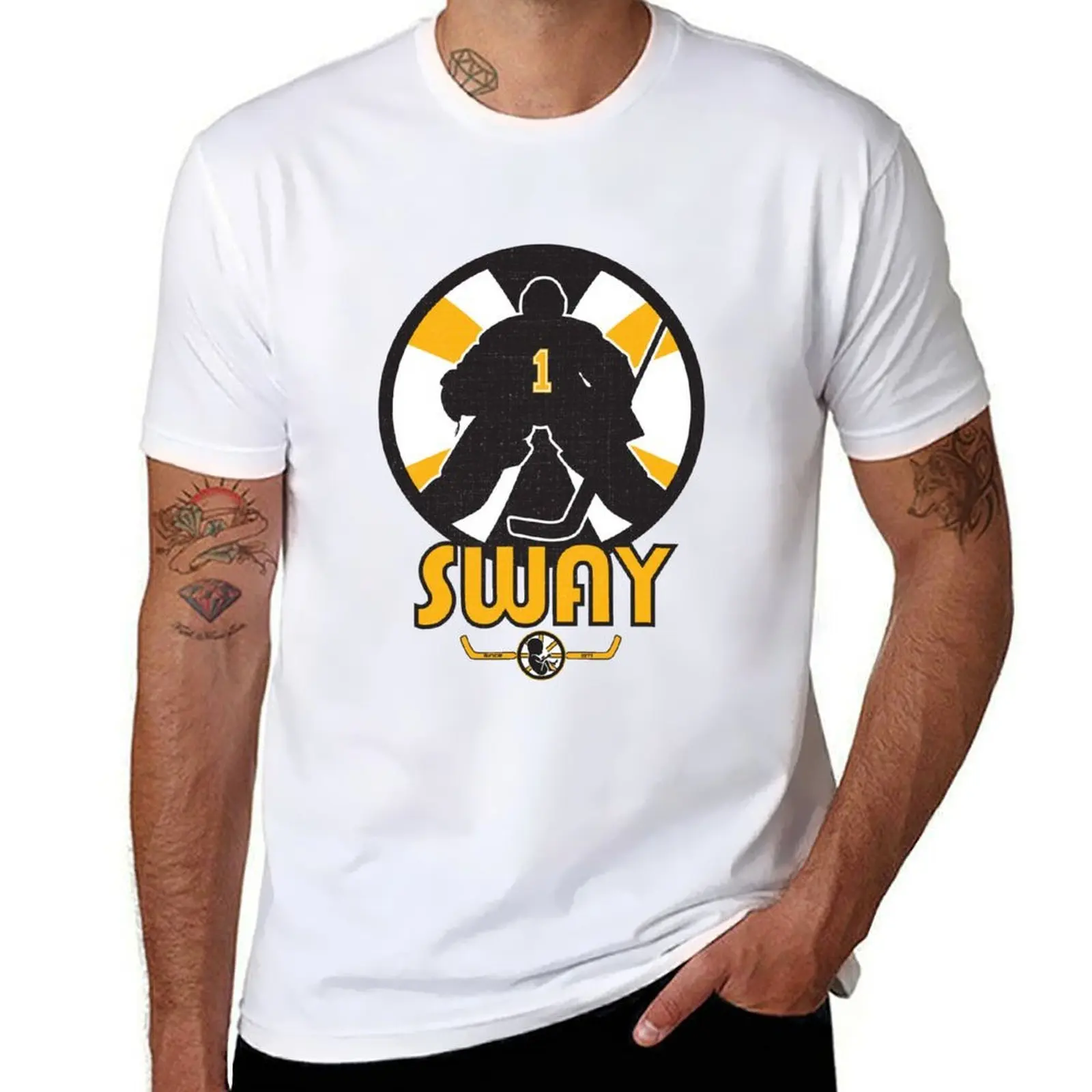 

Sway T-Shirt men t shirt cotton 100% t shirt man plain T-Shirt