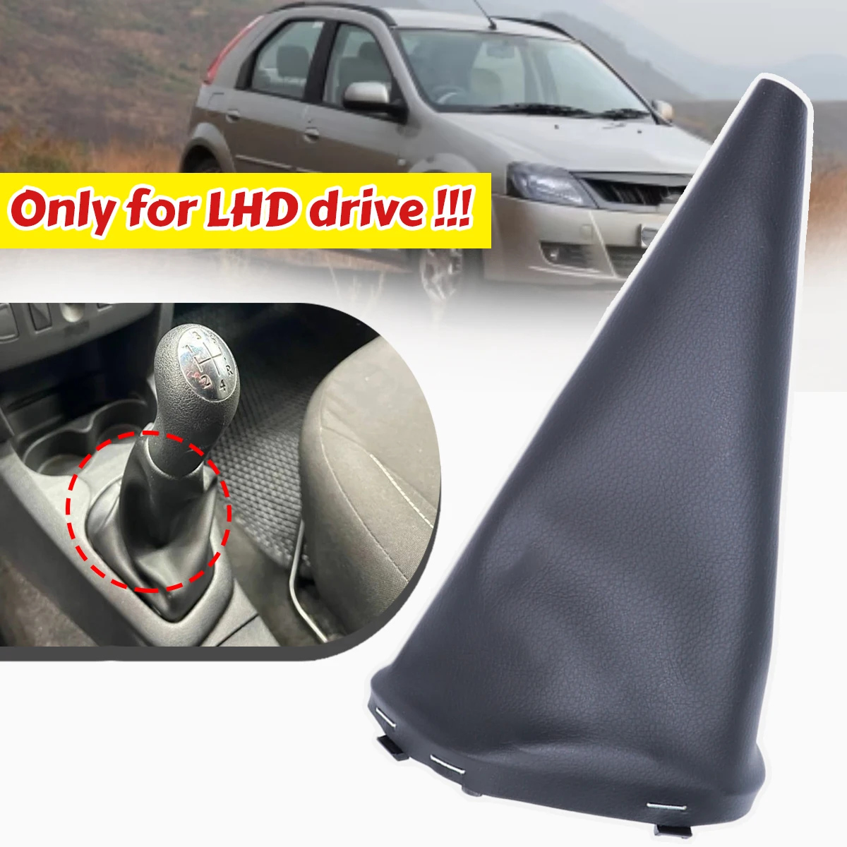 

For Mahindra Verito/eVerito 2005-2014 Manual Frame Gear Gaiter Dustproof Boot Stitch Leather Gearbox Replace Parts Repair Gaiter