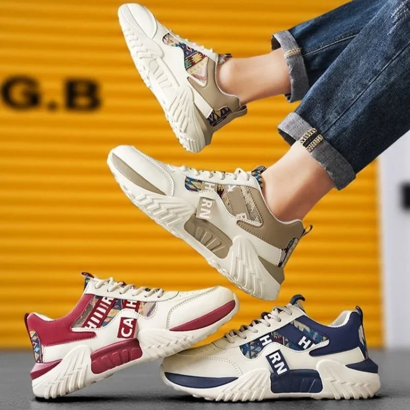 Trend Casual Running Shoes Spring New Man Shoes Comfortable Non-slip Sports Shoes for Man Breathable Platform Men's Sneakers