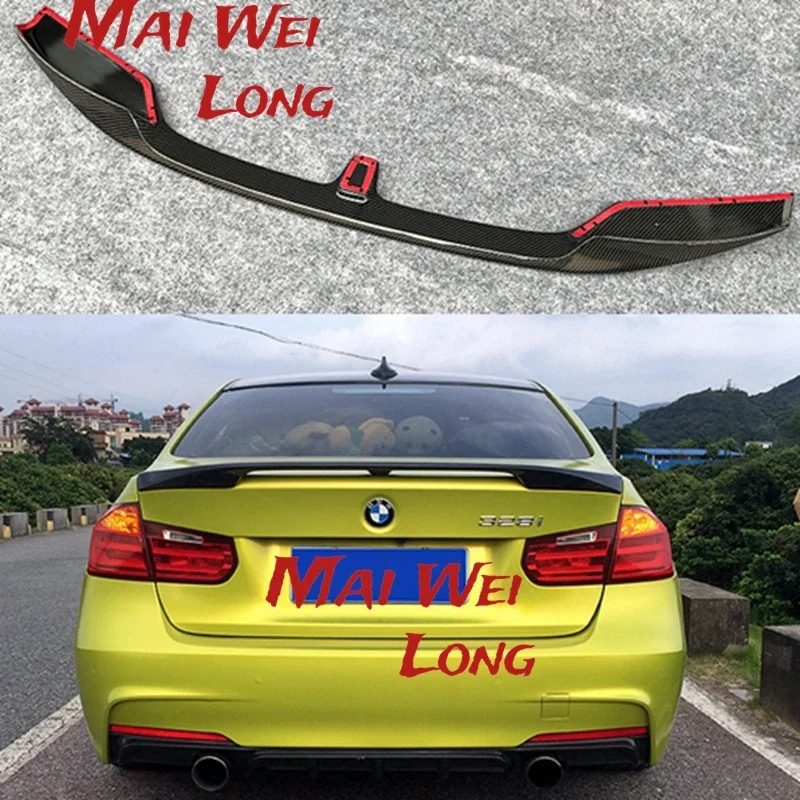 

for BMW F30 F80 M3 spoiler carbon fiber material M performance five styles 2012 up to 320i 328i 335i 326D F30 carbon fiber wing