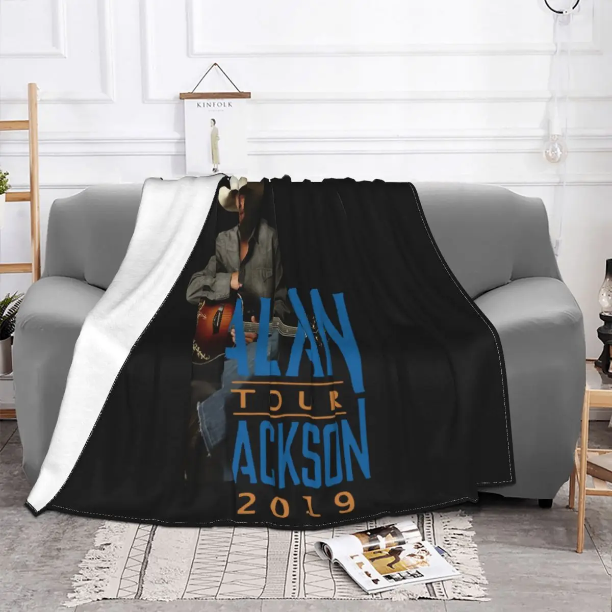 Alan Jackson World Tour 2019 T Black For Mens Gift Low Price New Print Science New Print Rock Throw Blanket