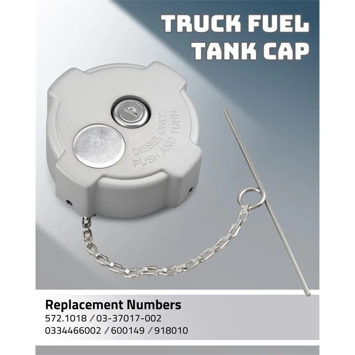 

Запирающаяся крышка бака 3 дюйма, с внутренней резьбой, поворот на 1/4 оборота, для Cascadia 113 125, Century 112 120, замена 03-37017-002