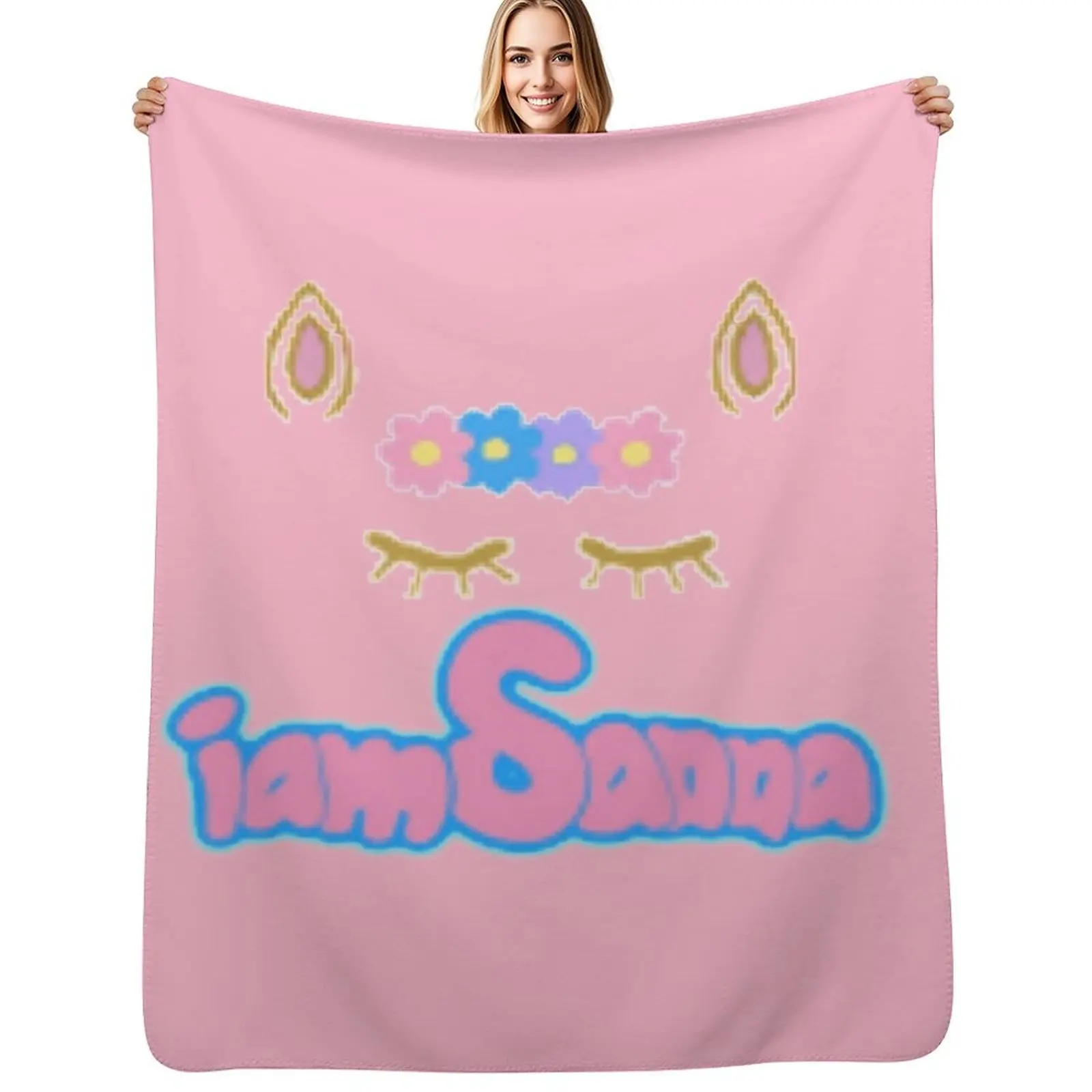 

iamSanna Loves Unicorns Pink NotiamSanna Sanna Throw Blanket Blankets For Baby warm for winter Nap Summer Beddings Blankets