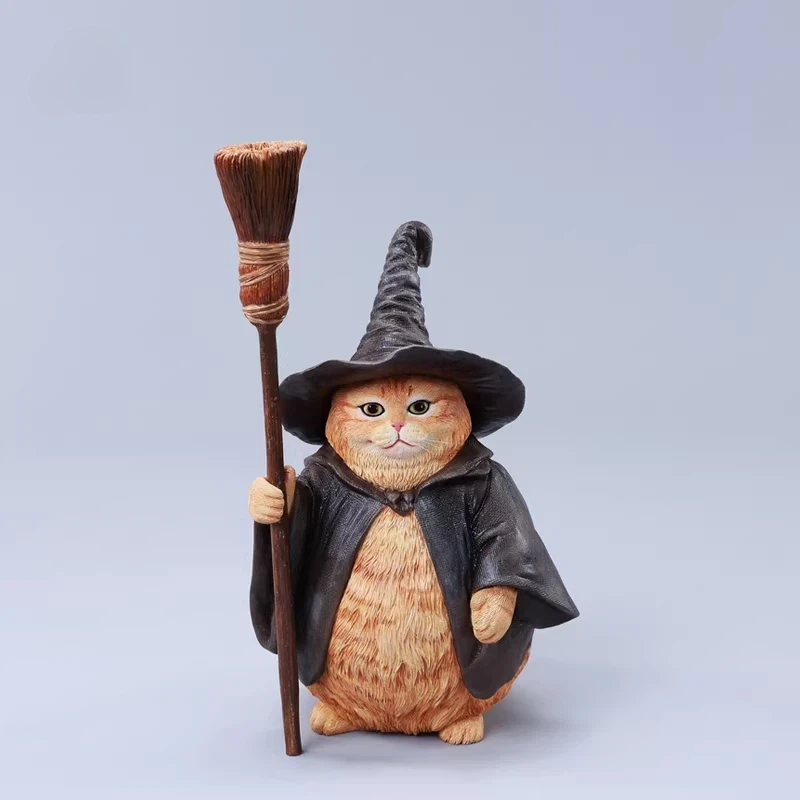 Novo em estoque mago mágico simulação gato modelo na moda brinquedo figura de ação mesa decoração perfeito aniversário surpresa presentes