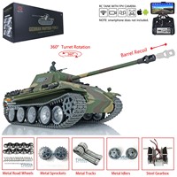 1/16 Scale Heng Long RC Tank Model 7.0 FPV Customized Panther G RTR 3879 Metal Tracks Wheels Gifts Toys TH17492-SMT5