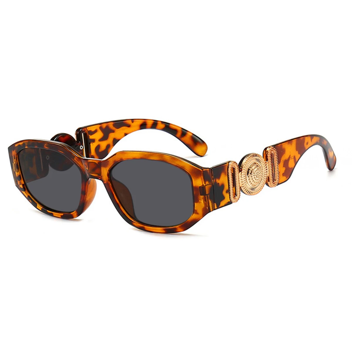Neue kleine box sonnenbrille europäische und amerikanische trends kopf mit polygonalen brillen personal isierte muster sonnenbrille. – Detail 11
