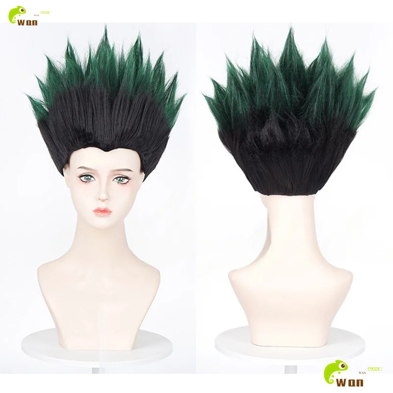 

GON FREECSS Cosplay Wig Black Green 30cm Wigs For GON·FREECSS Men Halloween Cosplay Anime Wig Heat Resistant Synthetic Hair