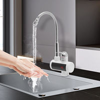 360° Electric Faucet Water Heater Boiling 220V 3000W Continuous Heater Instant Fast Hot Water Tap With LED Digital Display