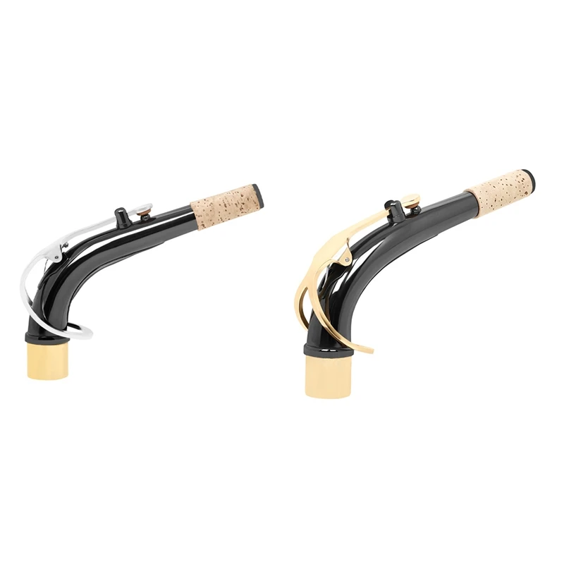 

Sax Bend Neck Accessory For Alto Saxophone Metal Cork With Black Nickel Plated Finish Replacement Part