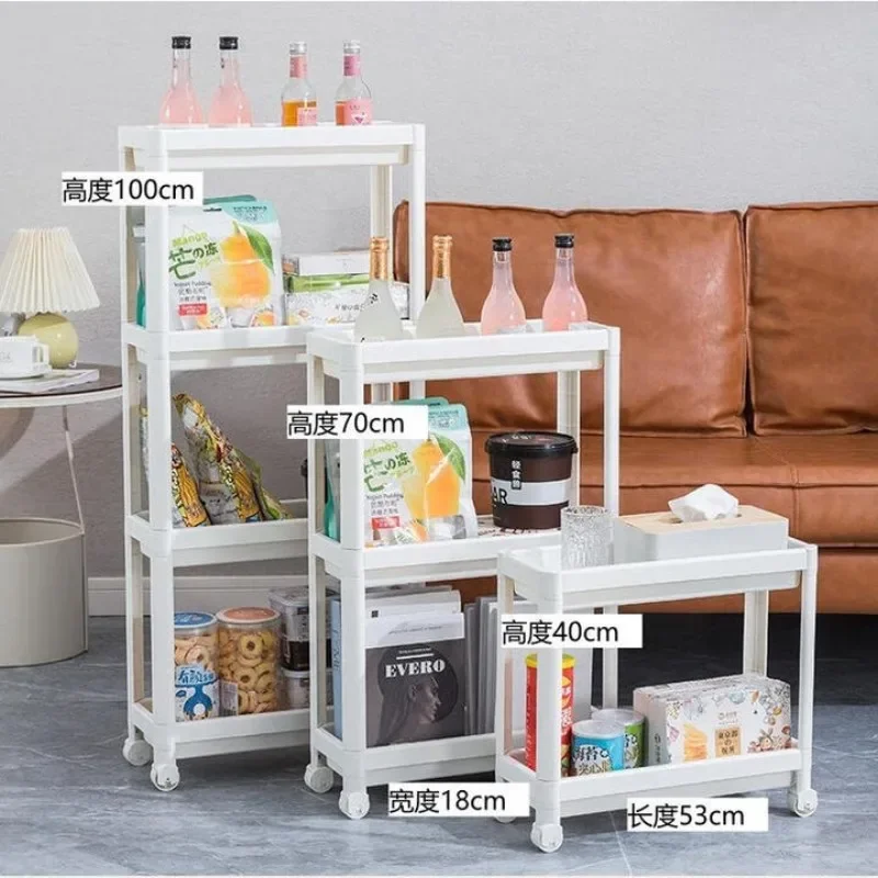 Crack rack kitchen floor mobile storage multi-layer