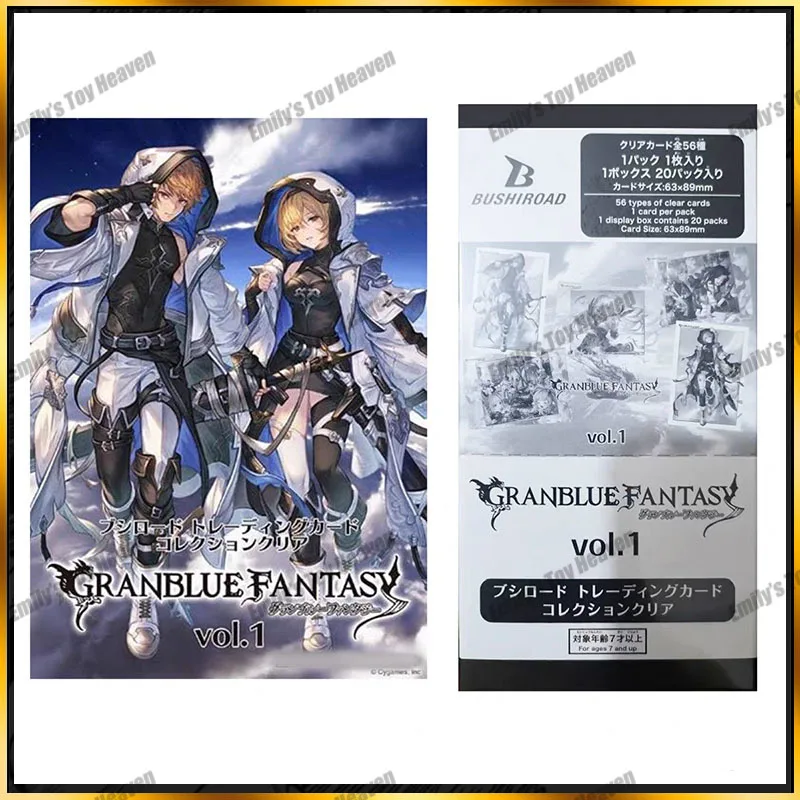 

Original Bushiroad Japanese Granblue Fantasy Vol.1 TCG Cards Transparent Card Box Collectible Cards for Card Game