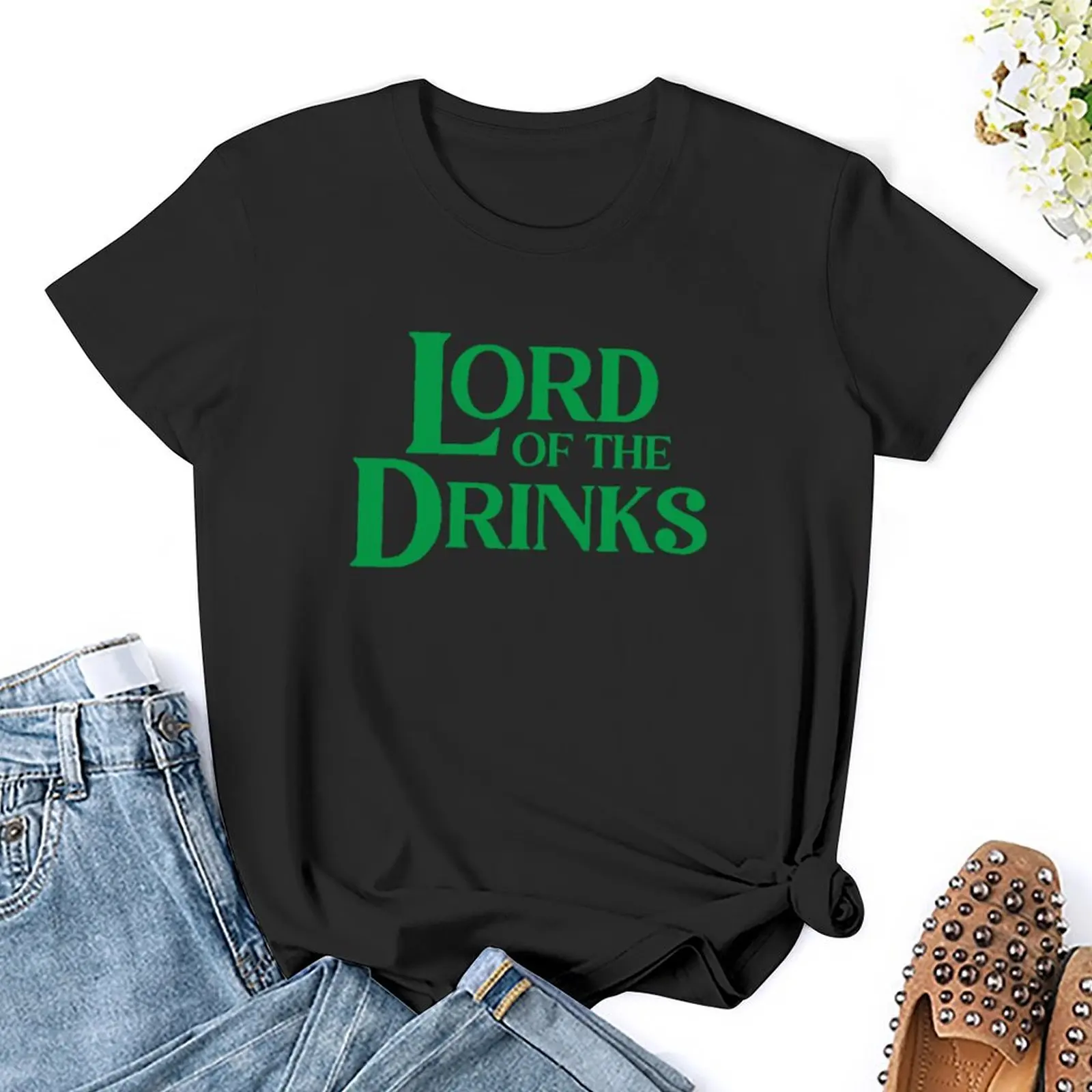 Lord of the Drinks - Drink Humor T-Shirt new edition sublime tight shirts for Women